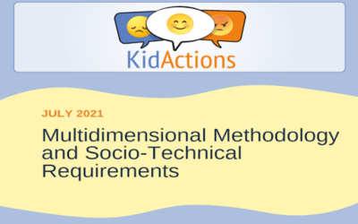 New report out! KID_ACTIONS Methodology and Socio-technical Requirements