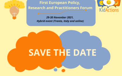 KID_ACTIONS European  Policy, Research and Practitioners Forum – Save the date!